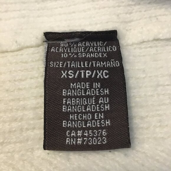 Vintage Y2K Off White Knit Peplum Style Sweater - Picture 4 of 10